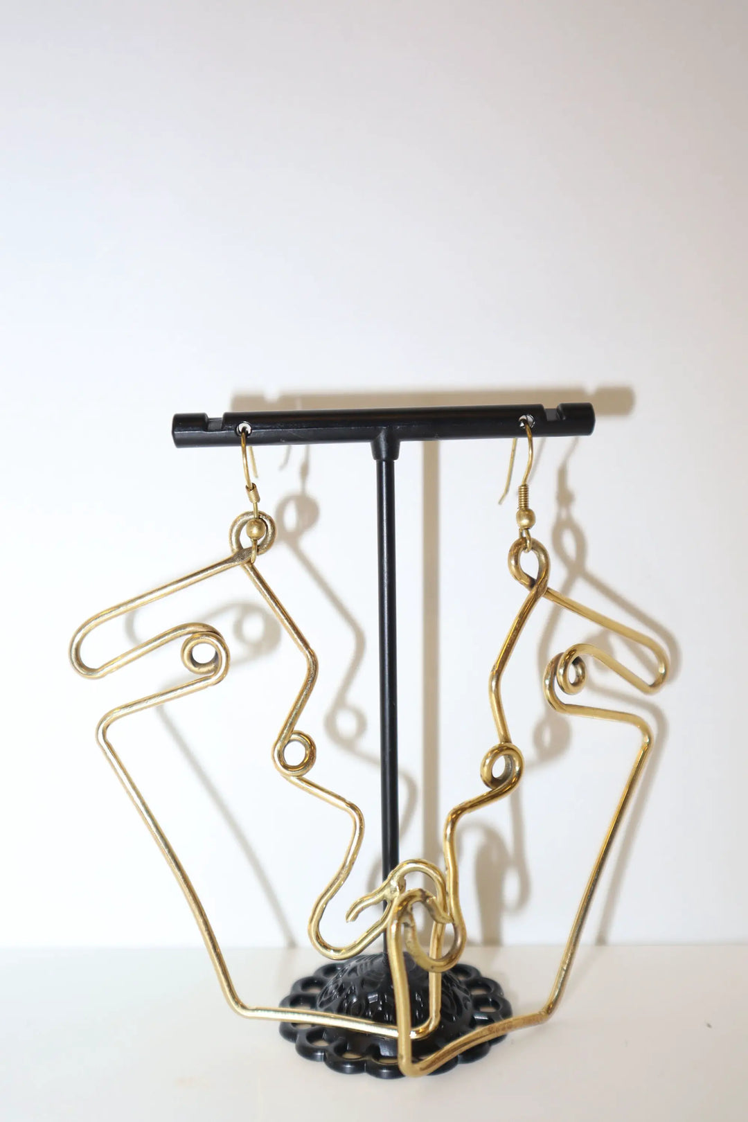 Brass Face Earrings